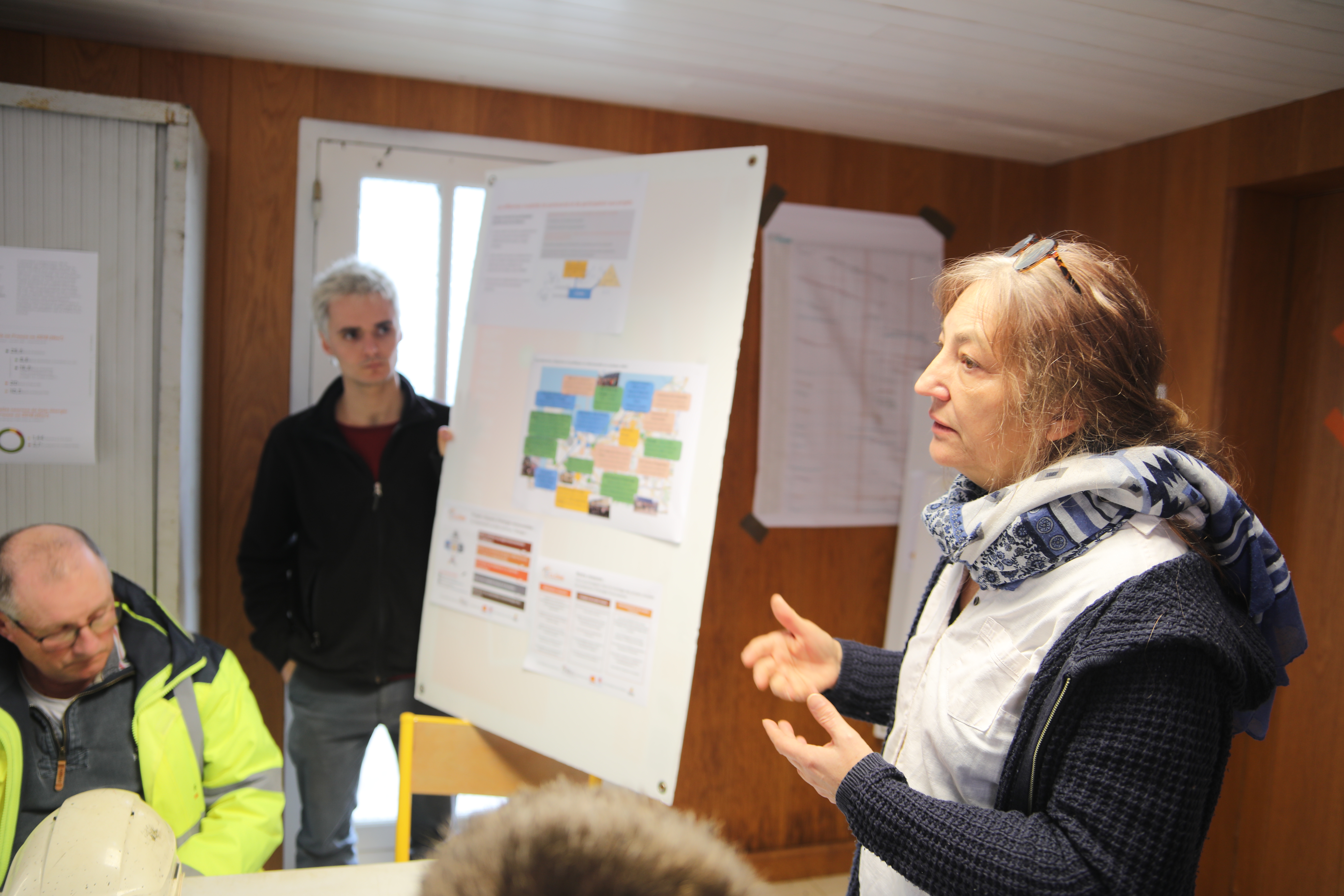 Réunion coopérative — visite de chantier Échauffour février 2026